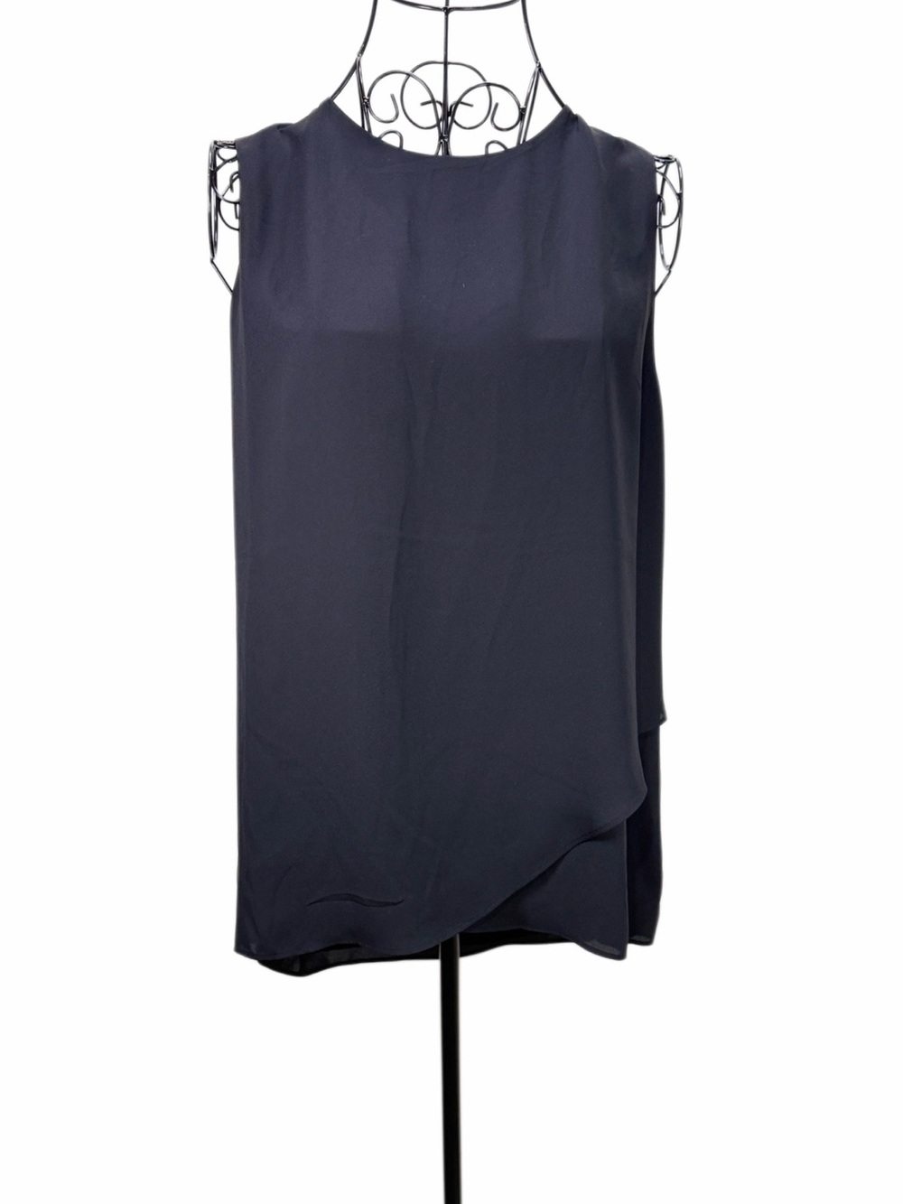 Chico's Black Sleeveless Layered Shell Top